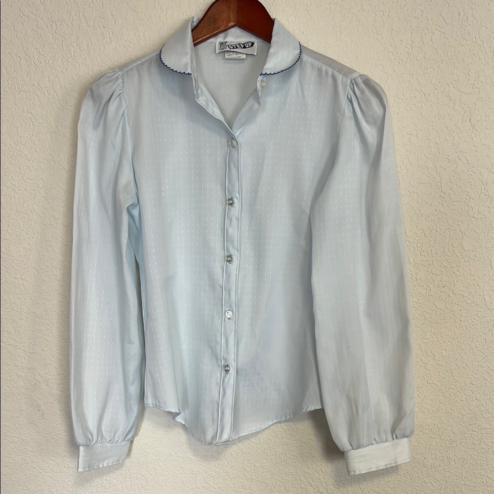 Vintage Light Blue Button Down Shirt